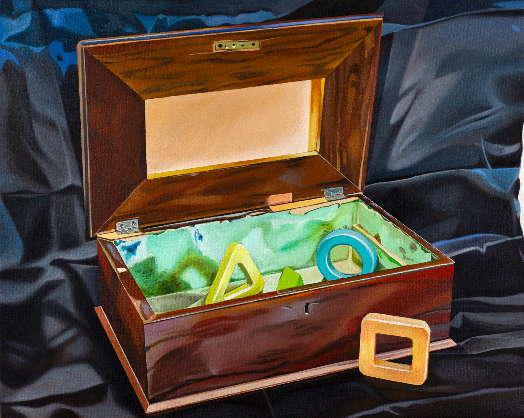 Antique box with child’s toys (II)