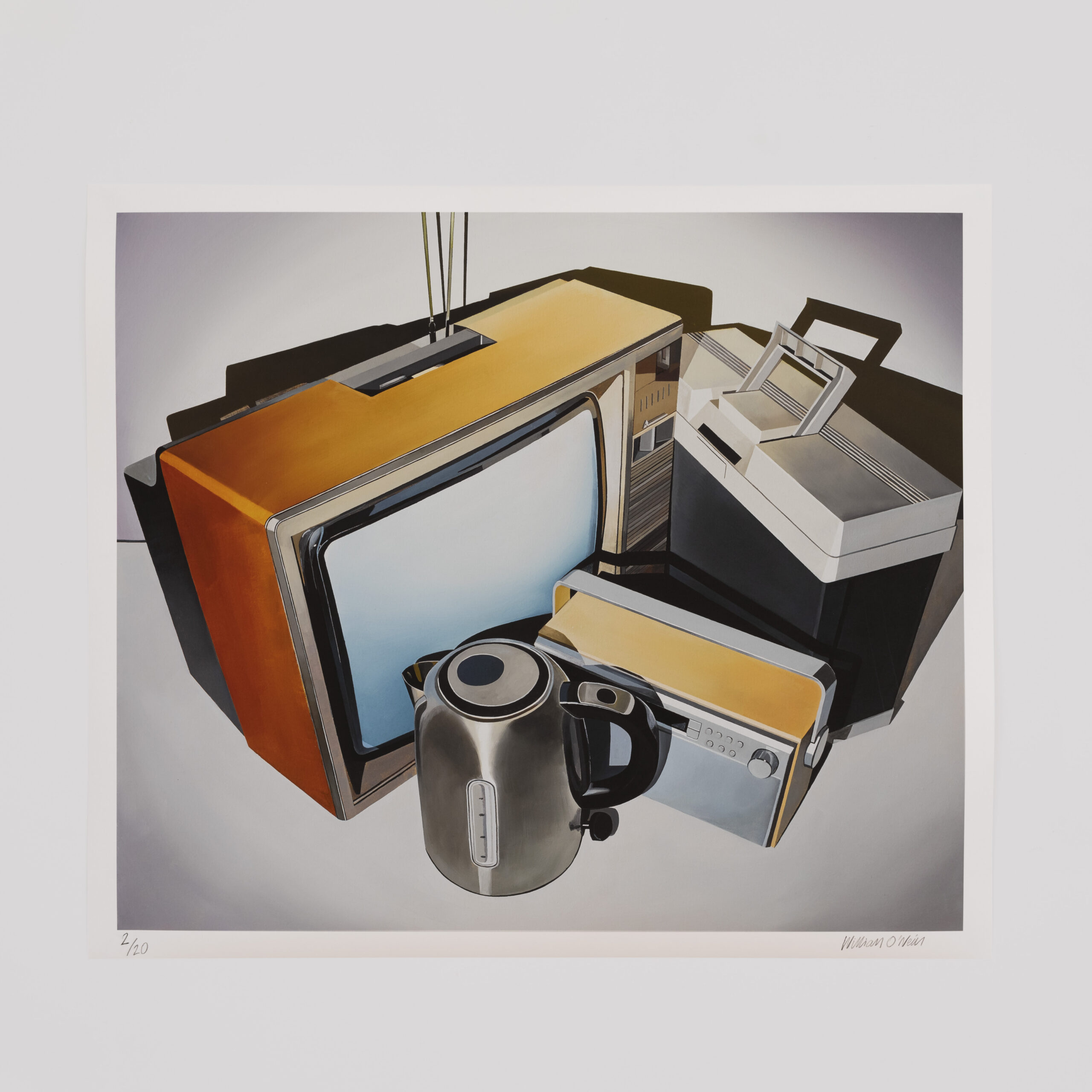 Cluster (TV, Kettle, Filing cabinet and Radio)